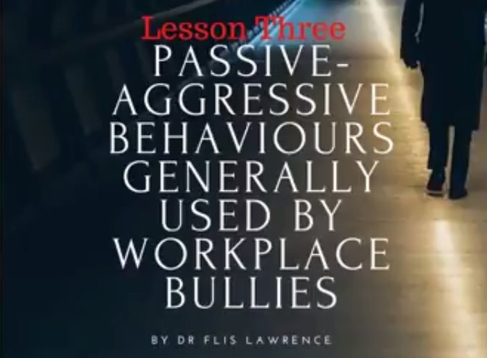 Examples Of Passive Aggressive Bullying